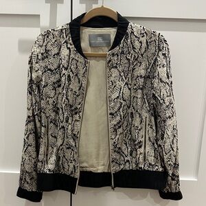 Tart Collections Women's Snakeskin Bomber Jacket
